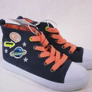 Cat & Jack Jory Navy Blue Baby High Tops Planets